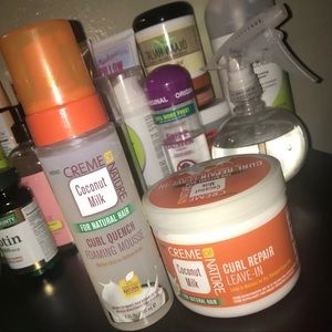 Creme of nature coconut milk line products